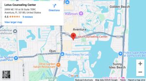 aventura map by Miami Therapist Lotus Counseling