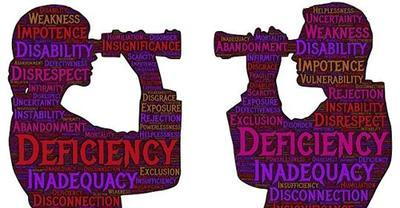 Banner of man and woman looking at each other with binoculars