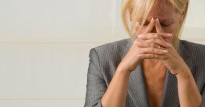 Stressed out woman