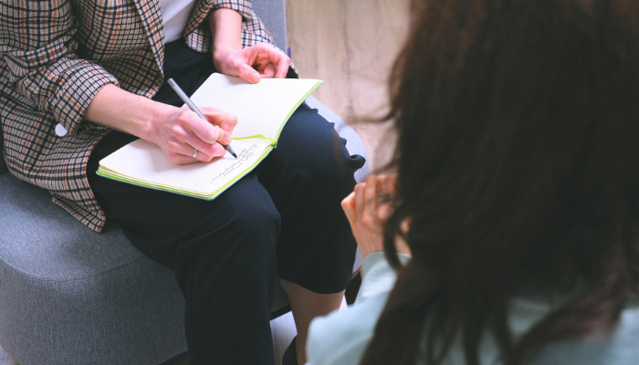 talking to a therapist by Miami Therapist Lotus Counseling